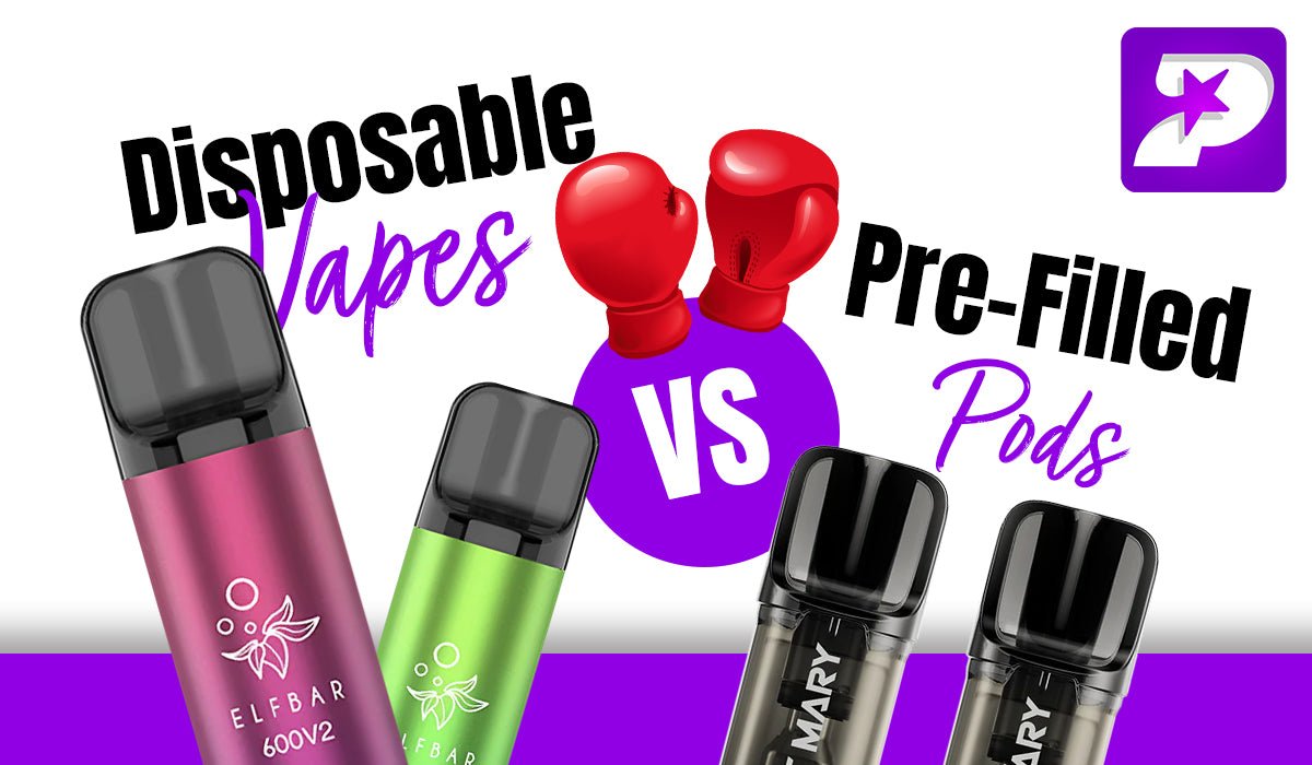Pre-Filled Pods vs Disposable Vapes Prime Vapes UK Pre-Filled Pods vs Disposable Vapes Prime Vapes UK