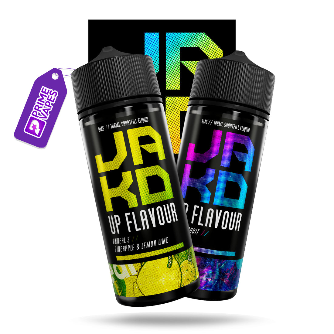 JAKD 50/50 0mg zero nicotine vape juice