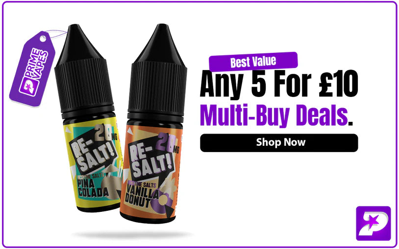 5 for £10 vape juice
