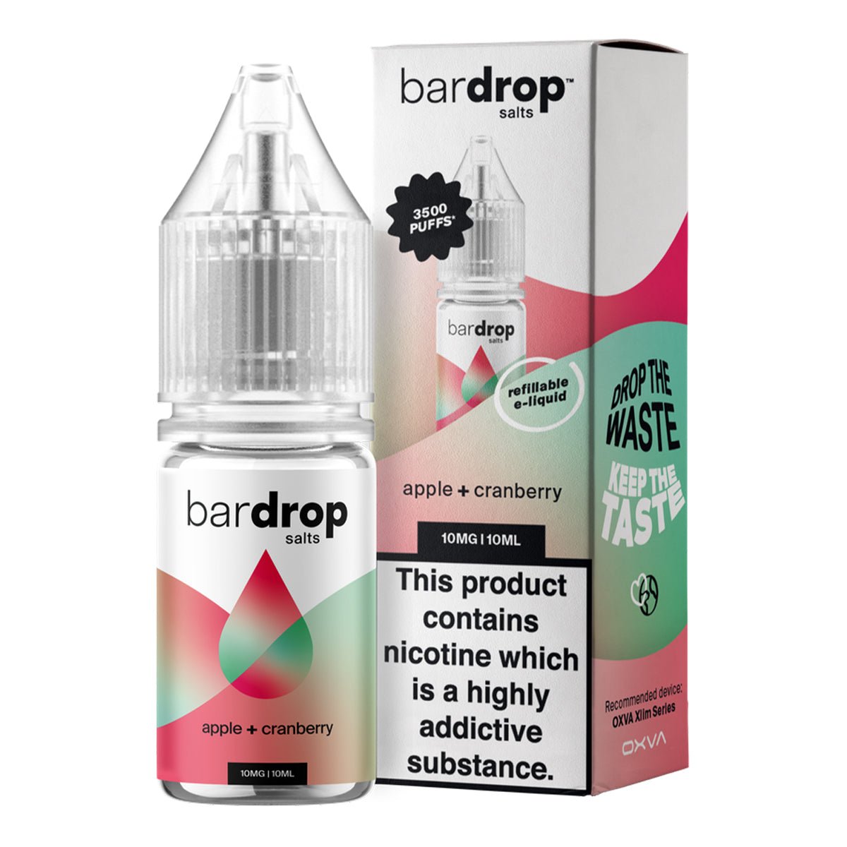 Apple Cranberry 10ml Nic Salt By Bar Drop Salts Prime Vapes UK Apple Cranberry 10ml Nic Salt By Bar Drop Salts Prime Vapes UK