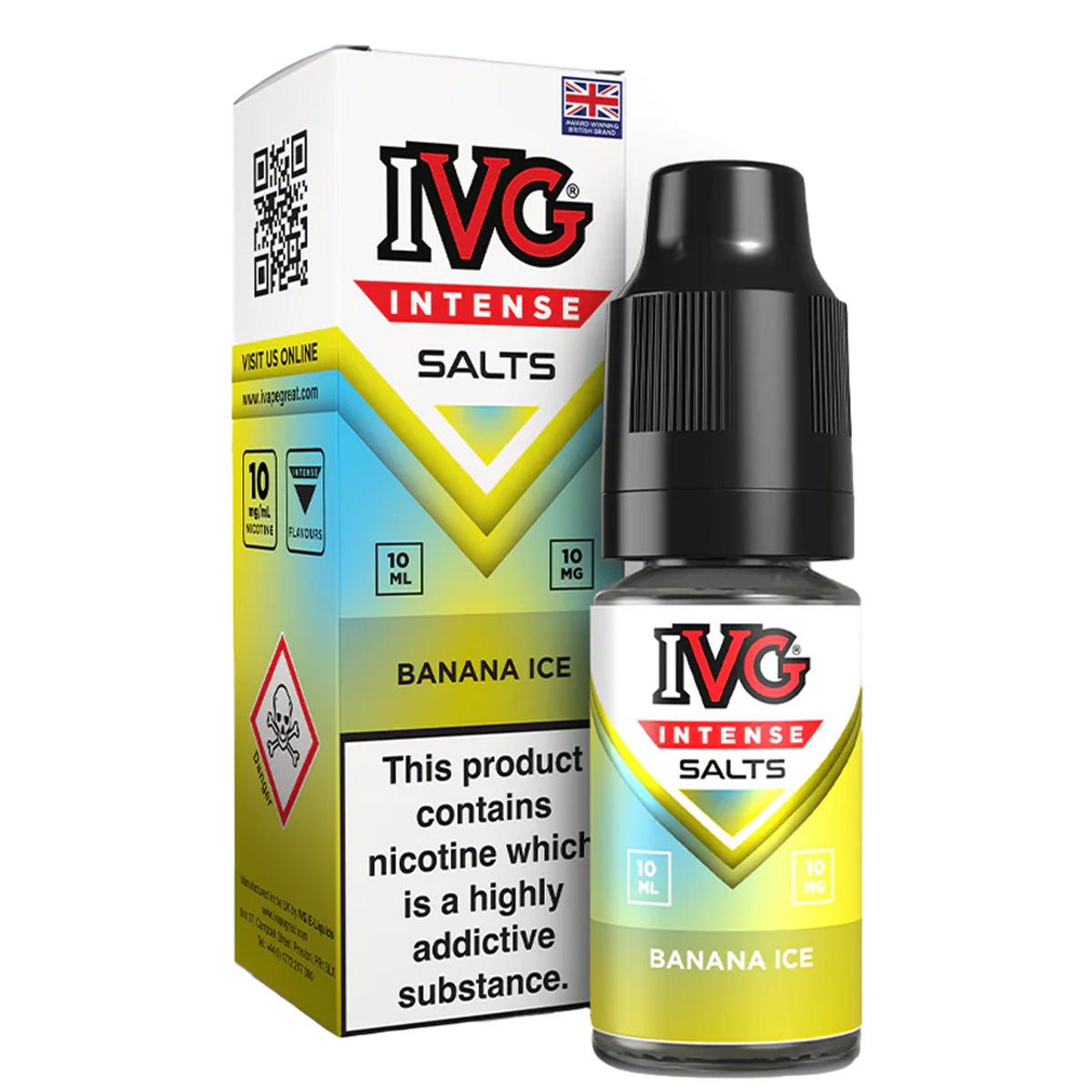 Banana Ice 10ml Nic Salt By IVG Intense - Prime Vapes UK