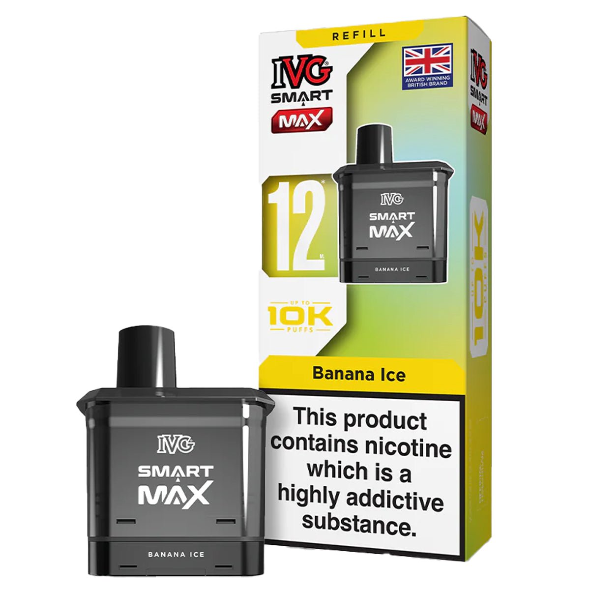 Banana Ice Pre - filled Pod by IVG Smart Max - Prime Vapes UK