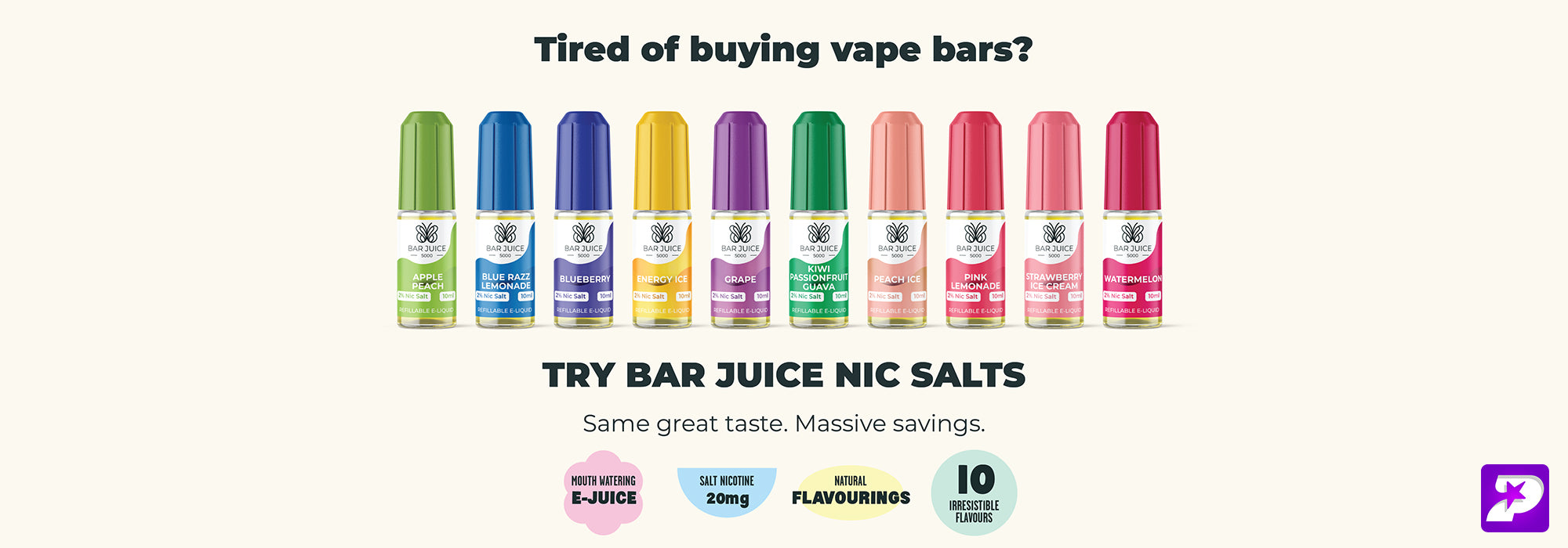 Bar Juice 5000 nic salt vape juice uk