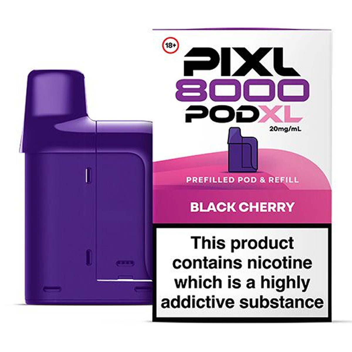 Black Cherry Prefilled Pod by PIXL 8000 - Prime Vapes UK