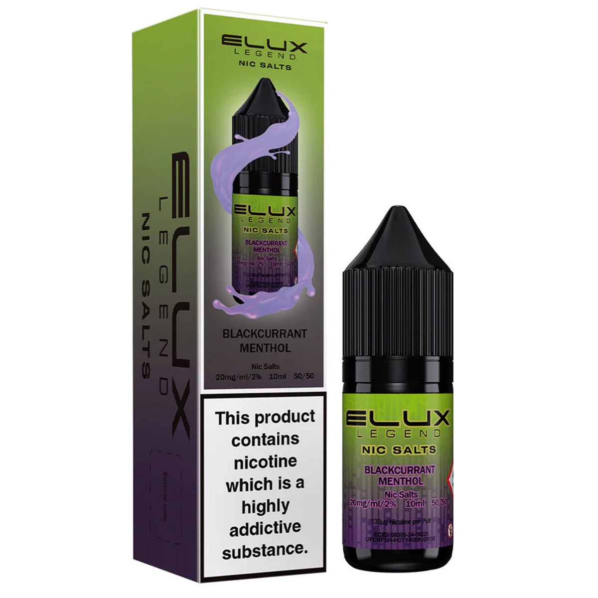 Blackcurrant Menthol 10ml Nic Salt E-liquid By Elux Legend Prime Vapes UK Blackcurrant Menthol 10ml Nic Salt E-liquid By Elux Legend Prime Vapes UK