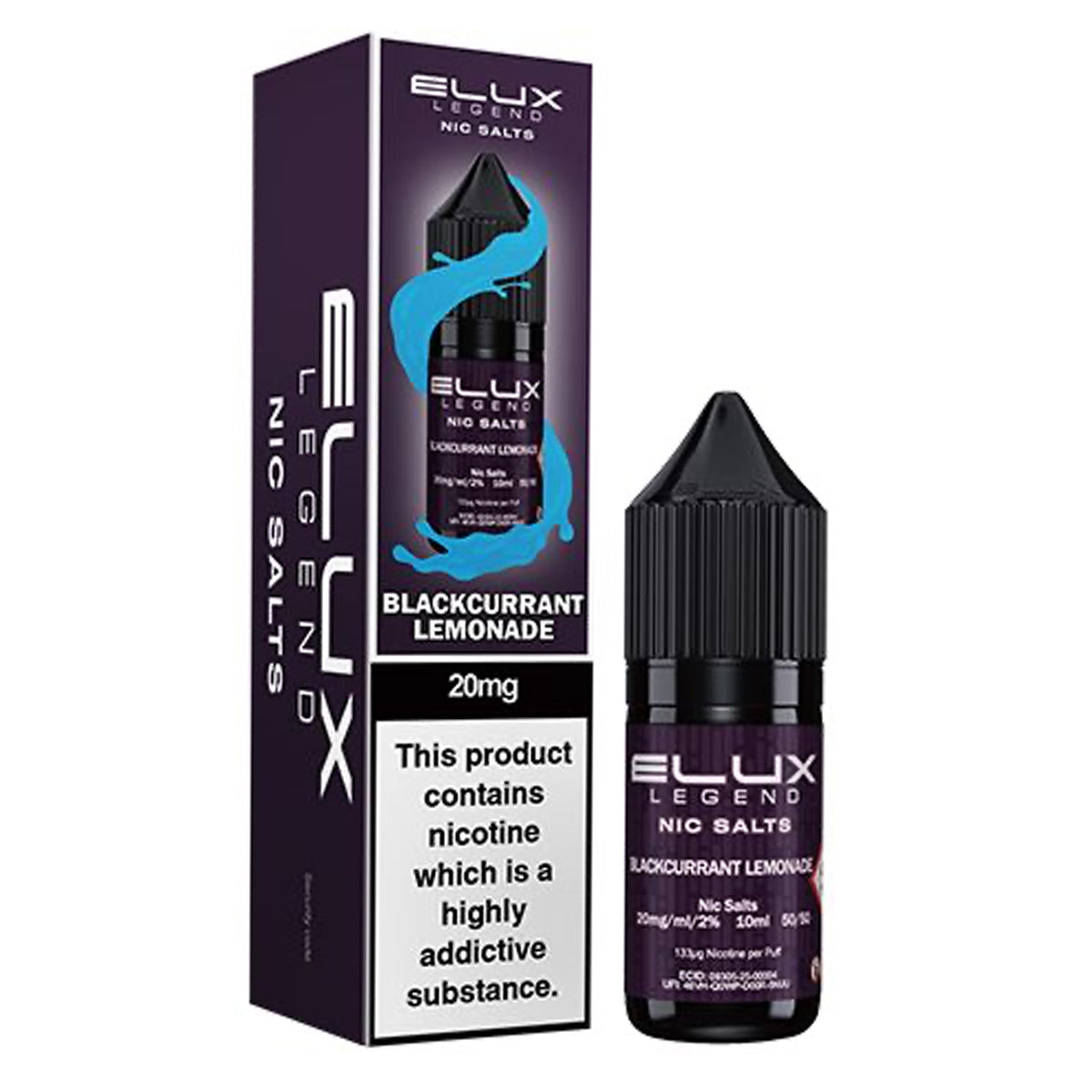 Blackcurrant Lemonade 10ml Nic Salt E-liquid By Elux Legend