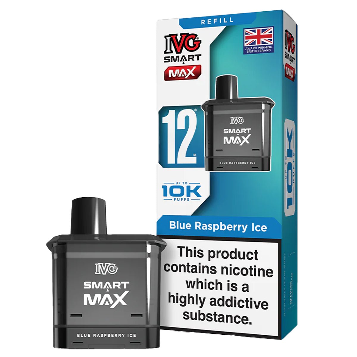 Blue Raspberry Ice Pre - filled Pod by IVG Smart Max - Prime Vapes UK