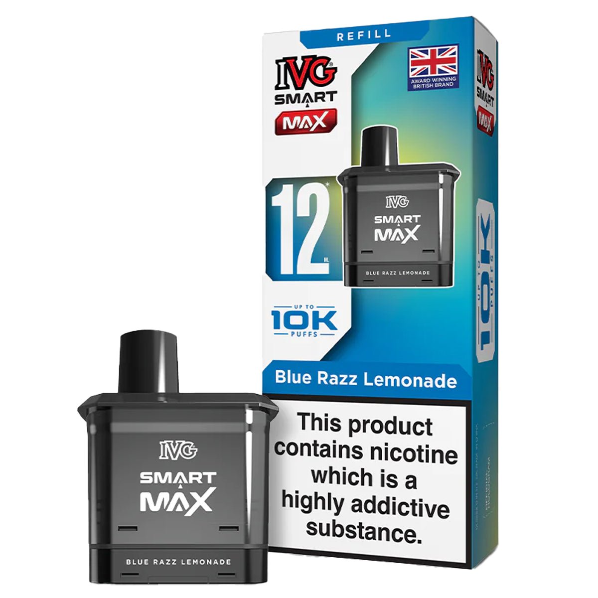 Blue Razz Lemonade Pre - filled Pod by IVG Smart Max - Prime Vapes UK
