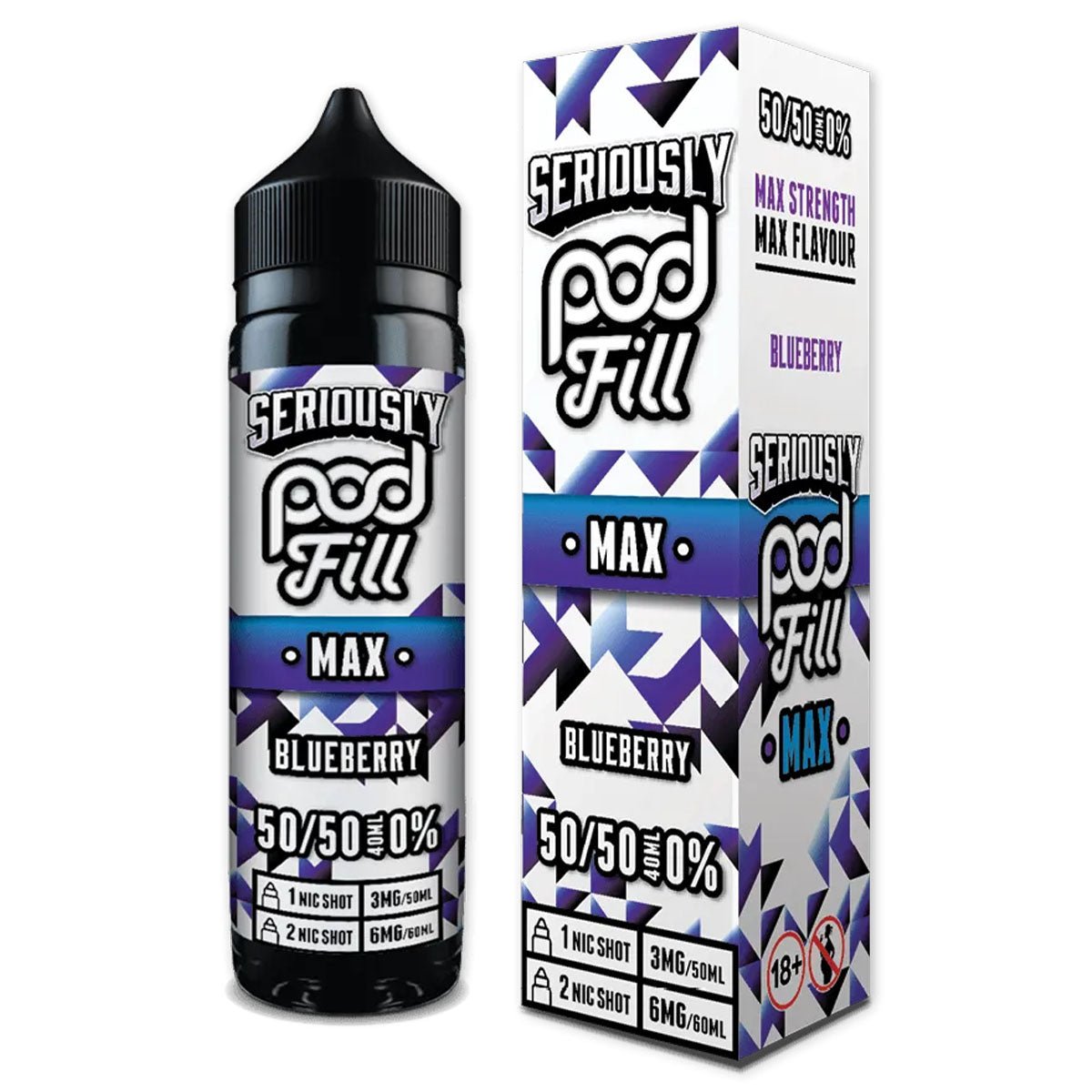 Blueberry 40ml Longfill Concentrate By Seriously Pod Fill Max - Prime Vapes UK
