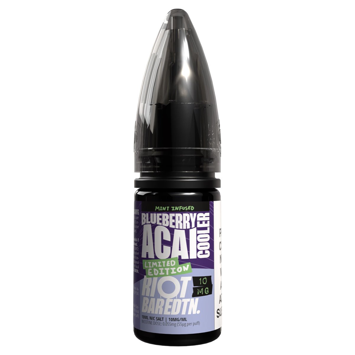 Blueberry Acai Cooler Limited Edition BAR EDTN 10ml Nic Salt By Riot Squad - Prime Vapes UK