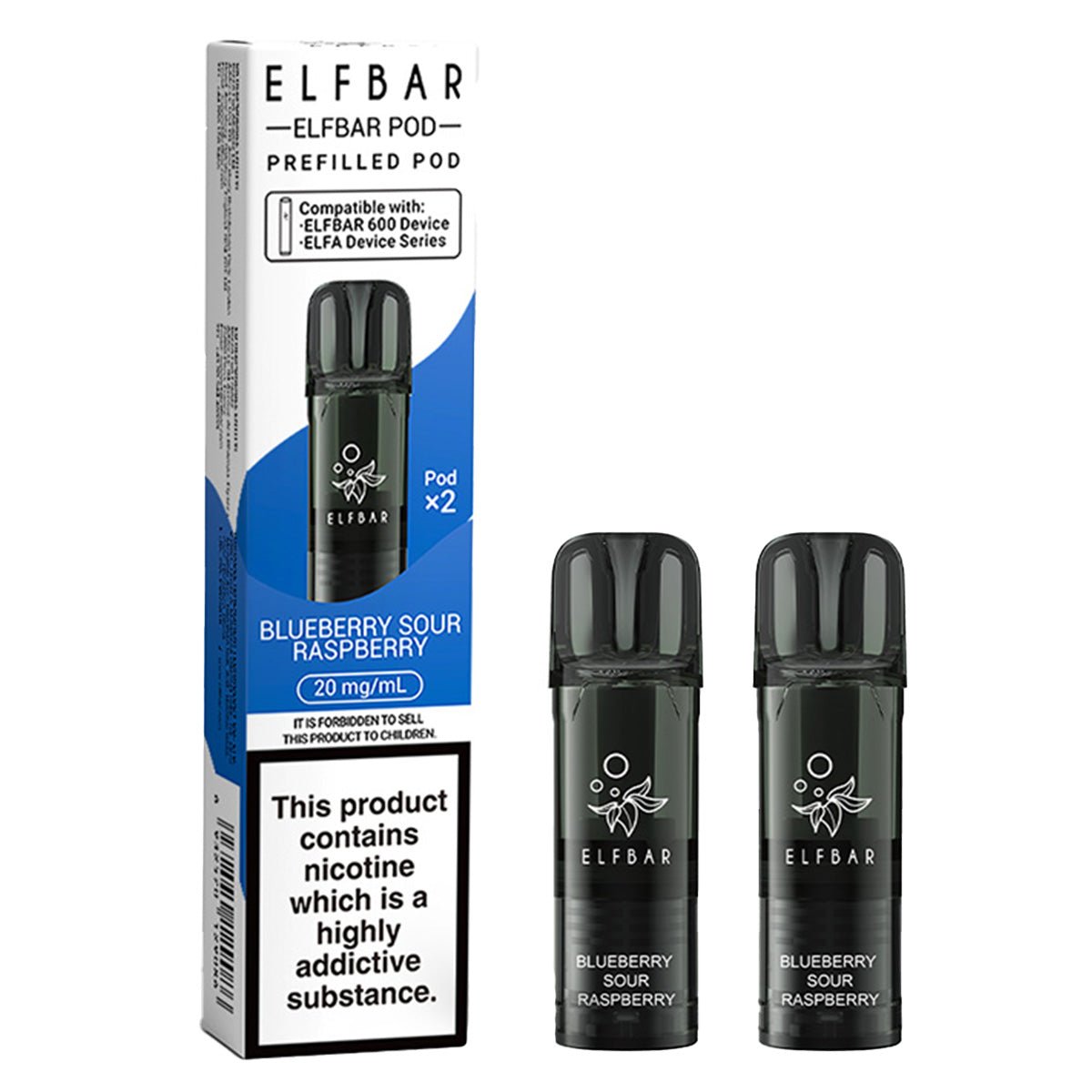 Blueberry Sour Raspberry Prefilled Pod by Elf Bar 600 Prime Vapes UK Blueberry Sour Raspberry Prefilled Pod by Elf Bar 600 Prime Vapes UK