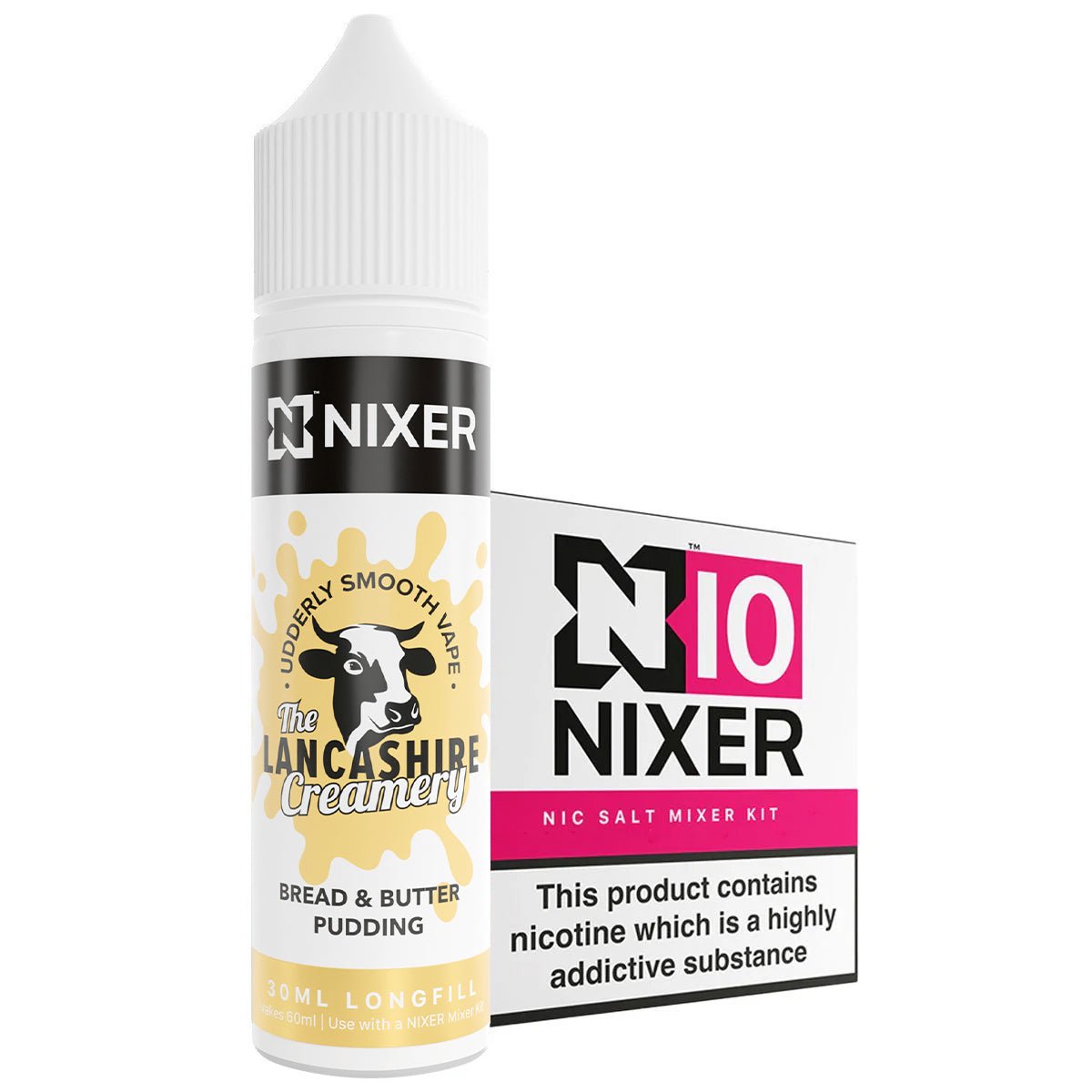 Bread & Butter Pudding 30ml Longfill Concentrate By Nixer x Lancashire Creamery - Prime Vapes UK