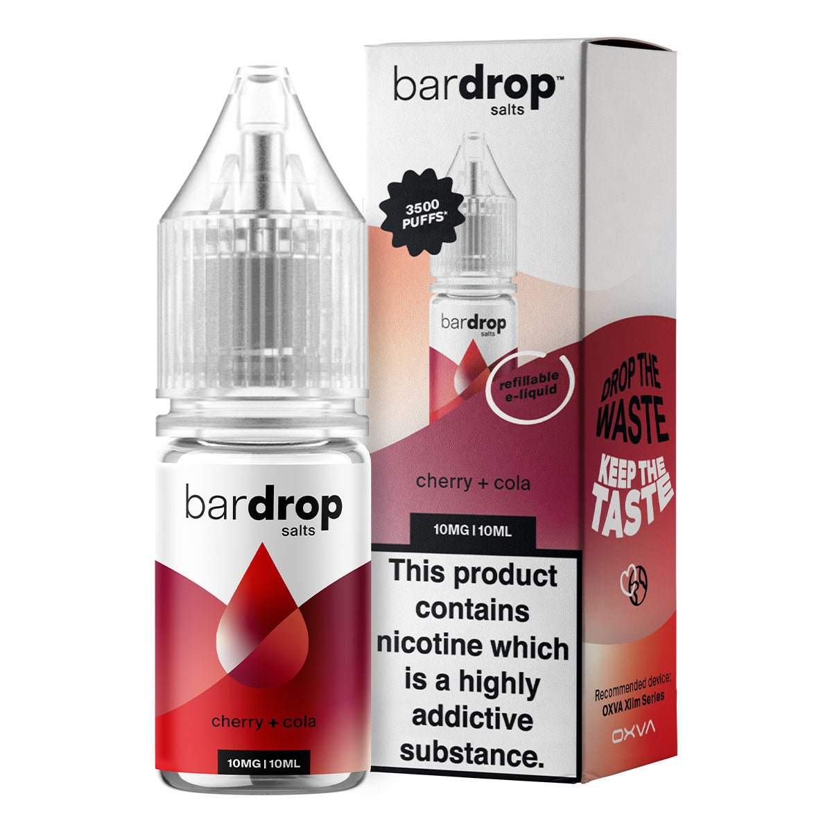 Cherry Cola 10ml Nic Salt By Bar Drop Salts - Prime Vapes UK
