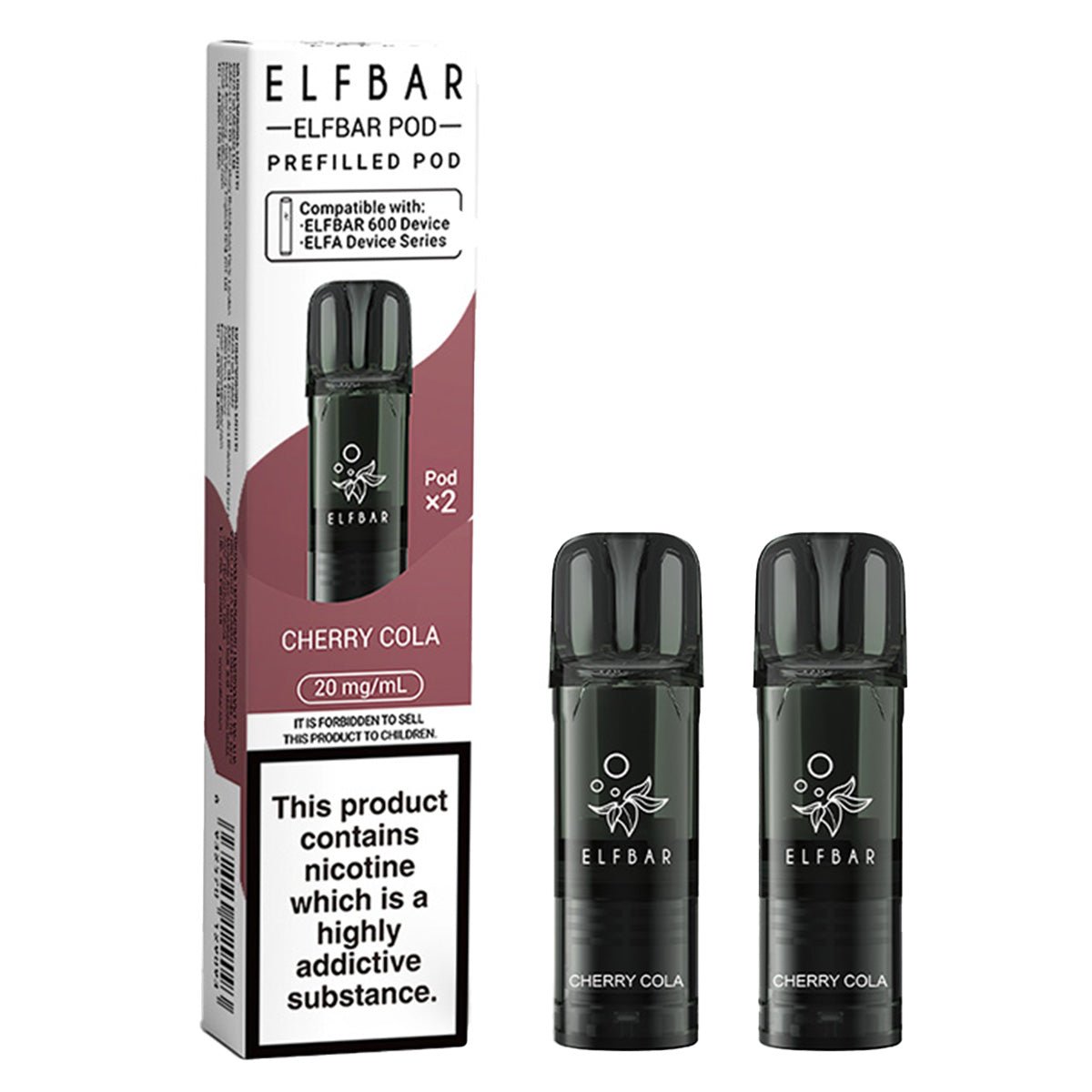 Cherry Cola Prefilled Pod by Elf Bar 600 - Prime Vapes UK