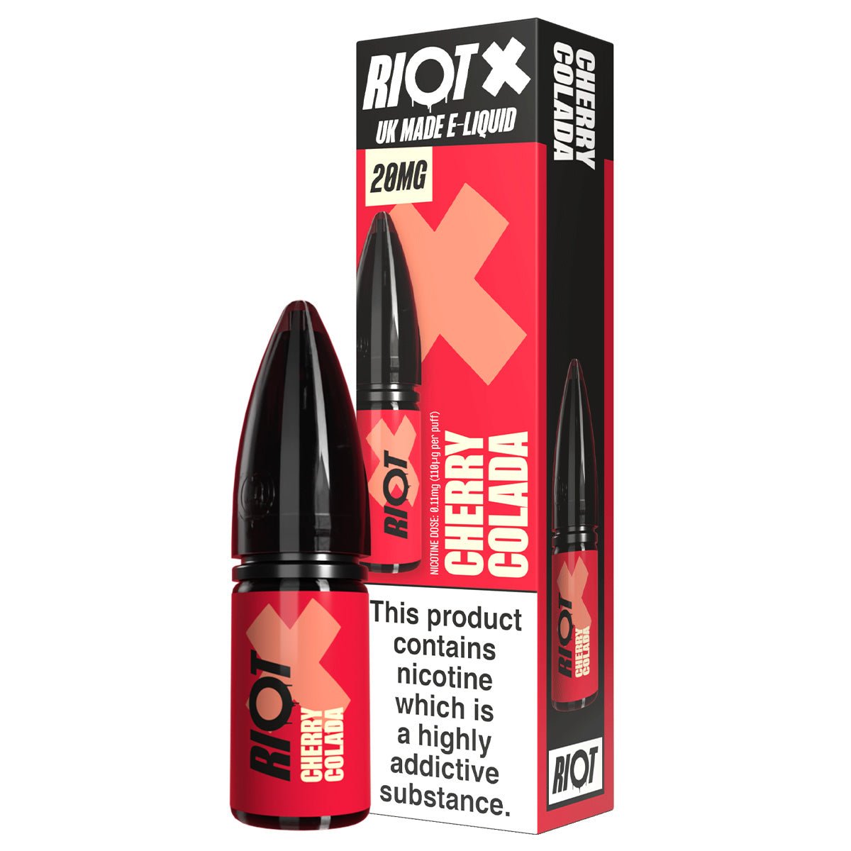 Cherry Colada Riot X 10ml Nic Salt By Riot Squad - Prime Vapes UK