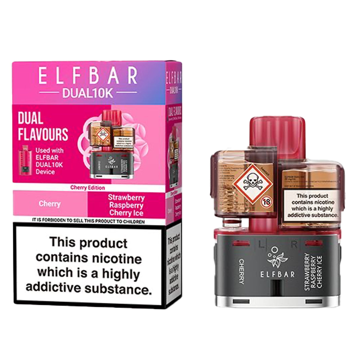Cherry Edition Pre-filled Pods By ElfBar 10K Dual