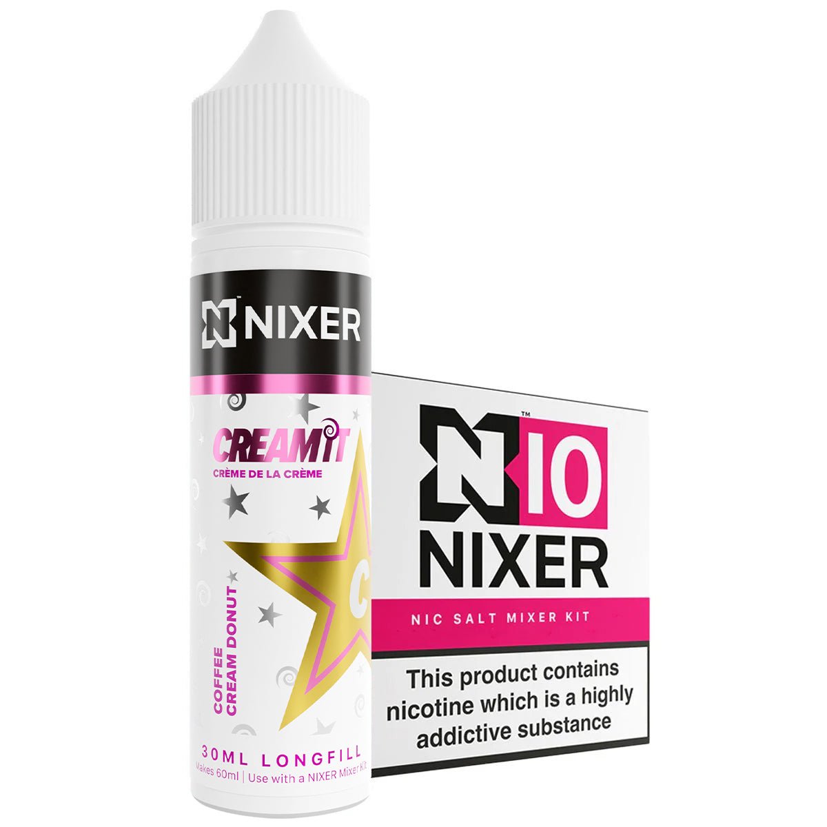 Coffee Cream Doughnut 30ml Longfill Concentrate By Nixer x Cream It - Prime Vapes UK