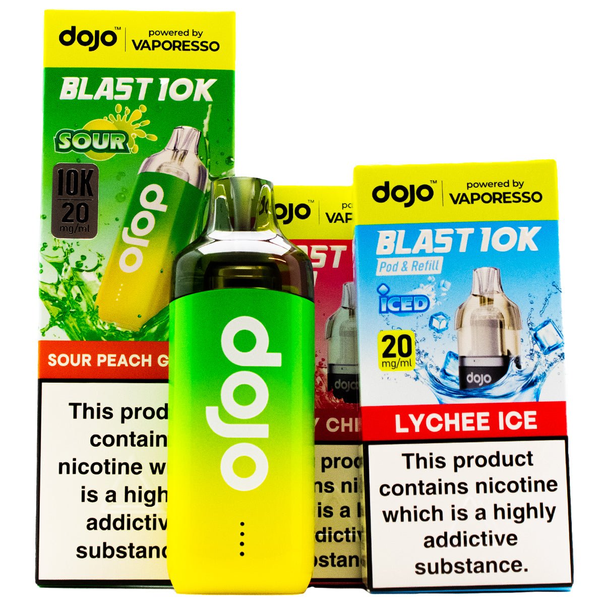 Dojo Blast 10K Pre-Filled Pod Kit By Vaporesso Bundle Kit | 30K Puffs Prime Vapes UK Dojo Blast 10K Pre-Filled Pod Kit By Vaporesso Bundle Kit | 30K Puffs Prime Vapes UK
