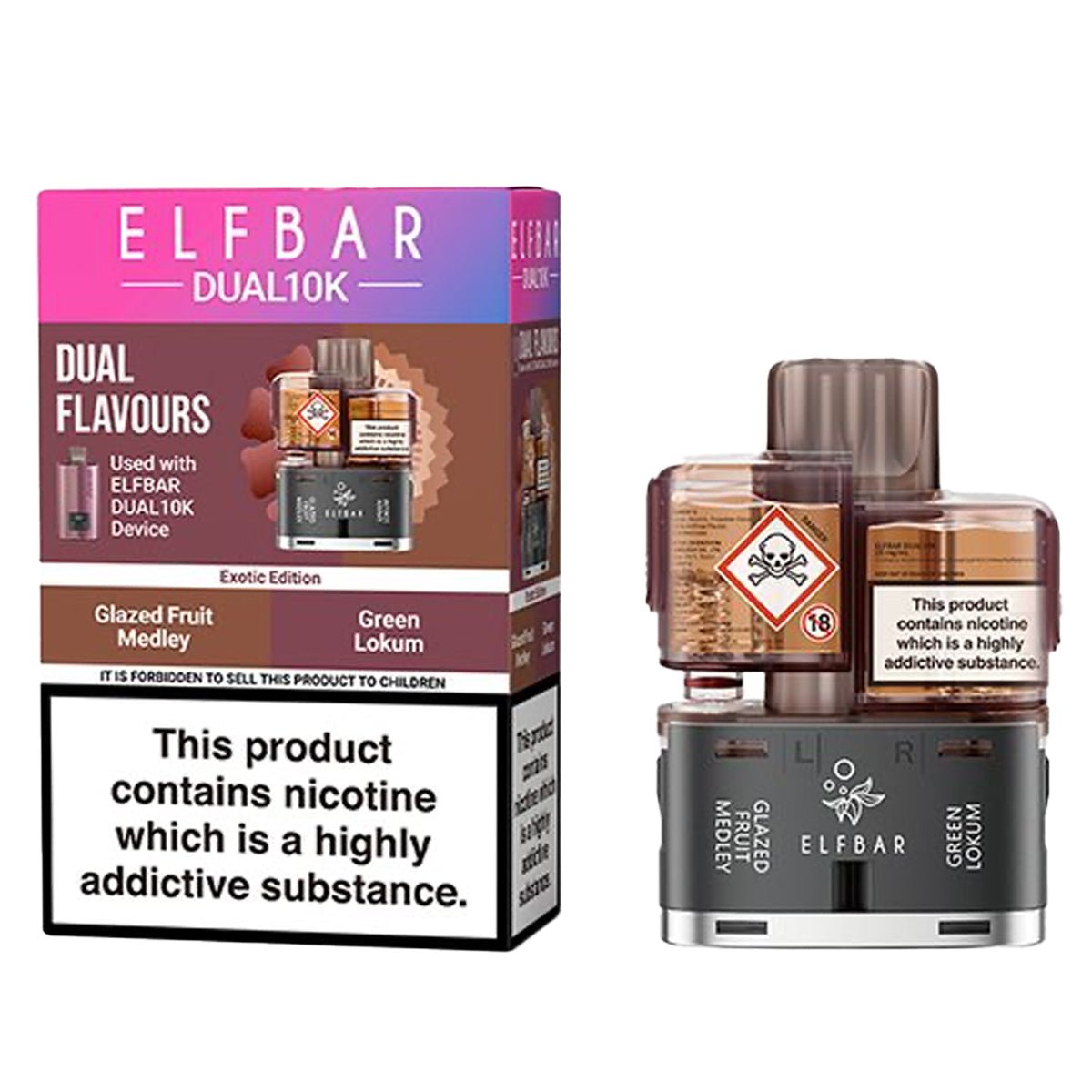 Exotic Edition Pre - filled Pods By ElfBar 10K Dual - Prime Vapes UK