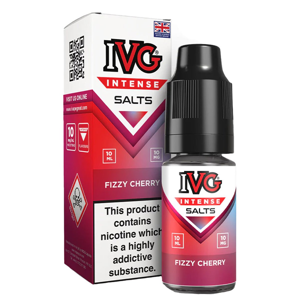 Fizzy Cherry 10ml Nic Salt By IVG Intense - Prime Vapes UK