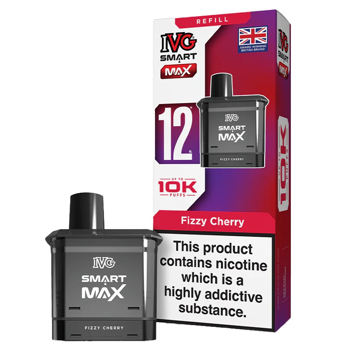 Fizzy Cherry Pre - filled Pod by IVG Smart Max - Prime Vapes UK