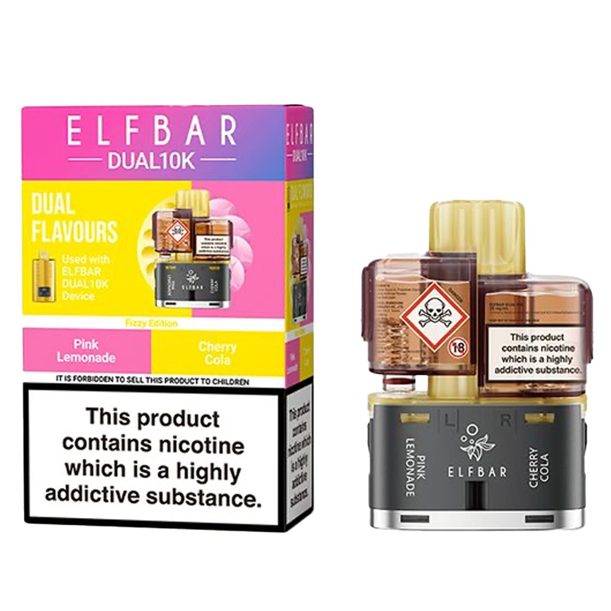 Fizzy Edition Pre - filled Pods By ElfBar 10K Dual - Prime Vapes UK