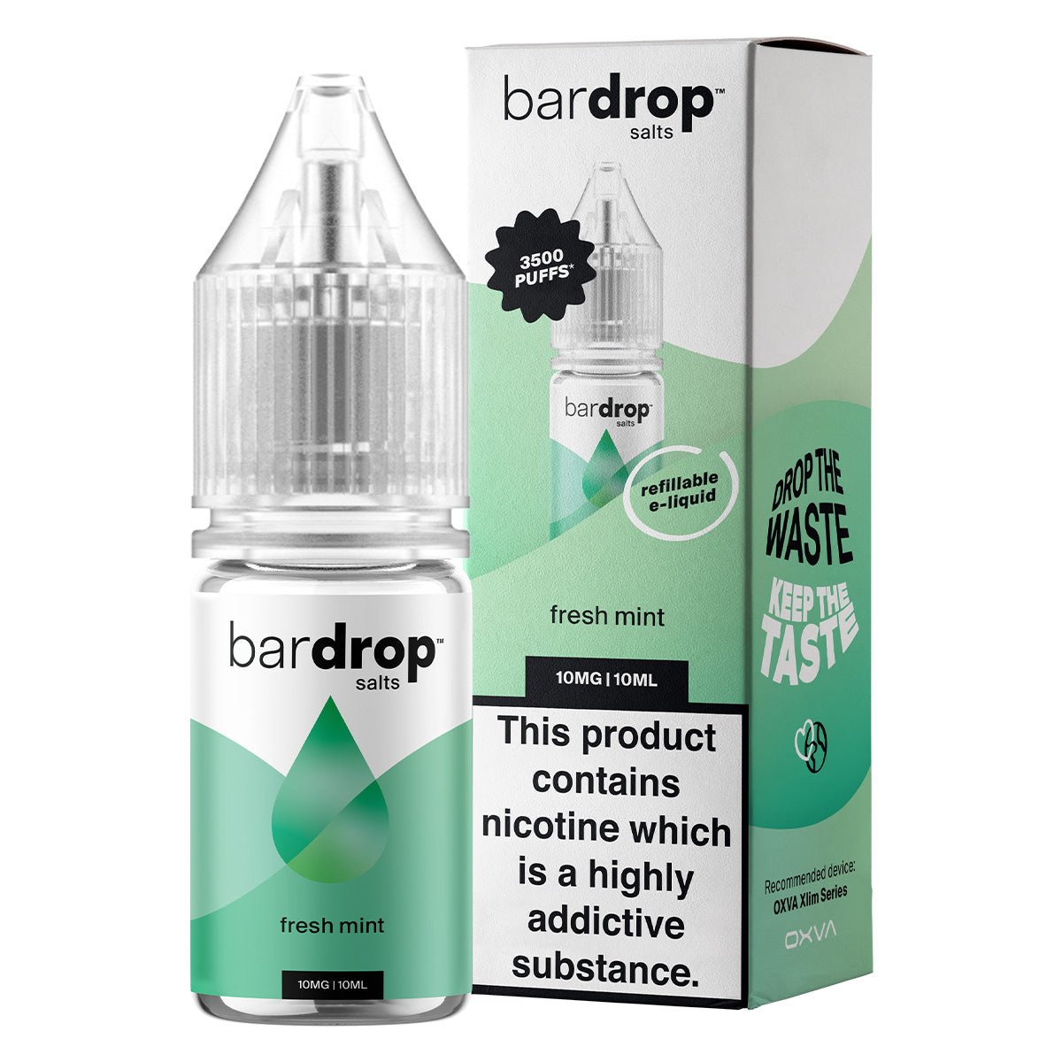 Fresh Mint 10ml Nic Salt By Bar Drop Salts - Prime Vapes UK