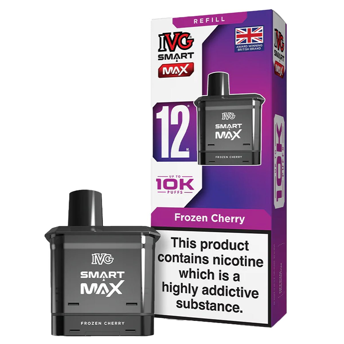 Frozen Cherry Pre - filled Pod by IVG Smart Max - Prime Vapes UK