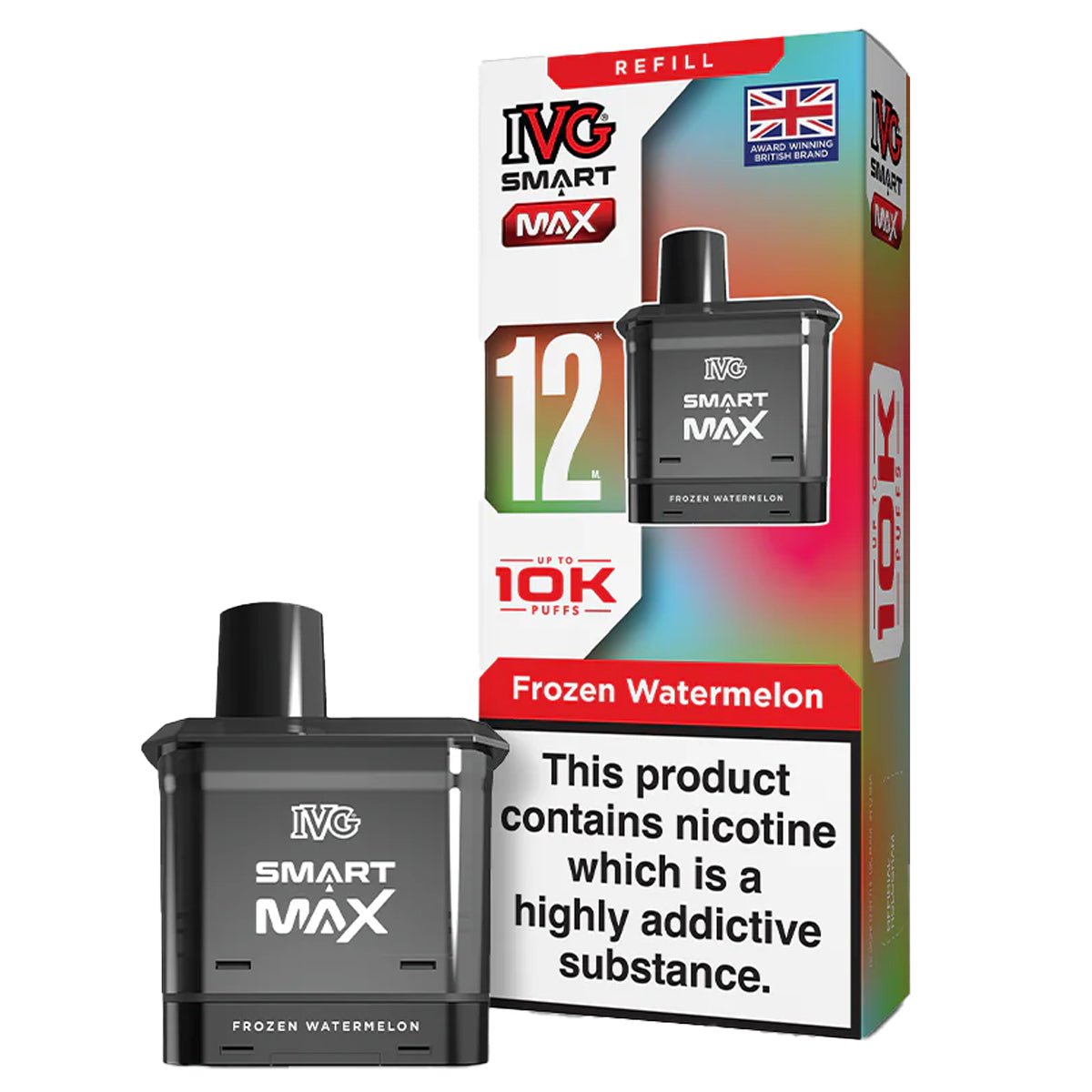 Frozen Watermelon Pre - filled Pod by IVG Smart Max - Prime Vapes UK