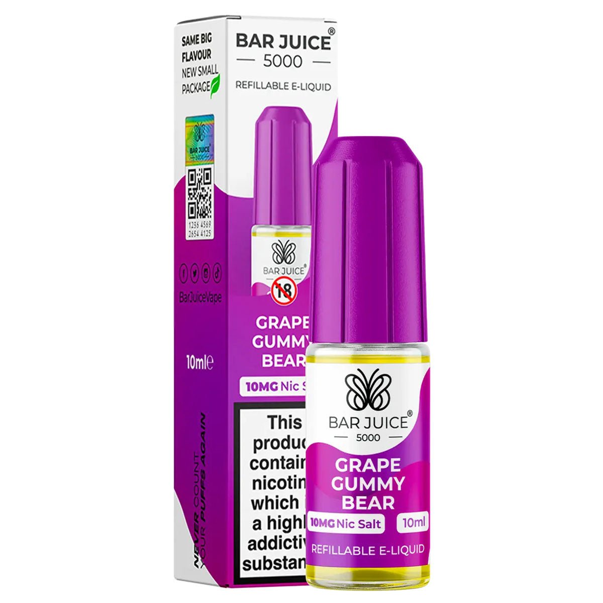 Grape Gummy Bear 10ml Nic Salt E-liquid By Bar Juice 5000 Prime Vapes UK Grape Gummy Bear 10ml Nic Salt E-liquid By Bar Juice 5000 Prime Vapes UK