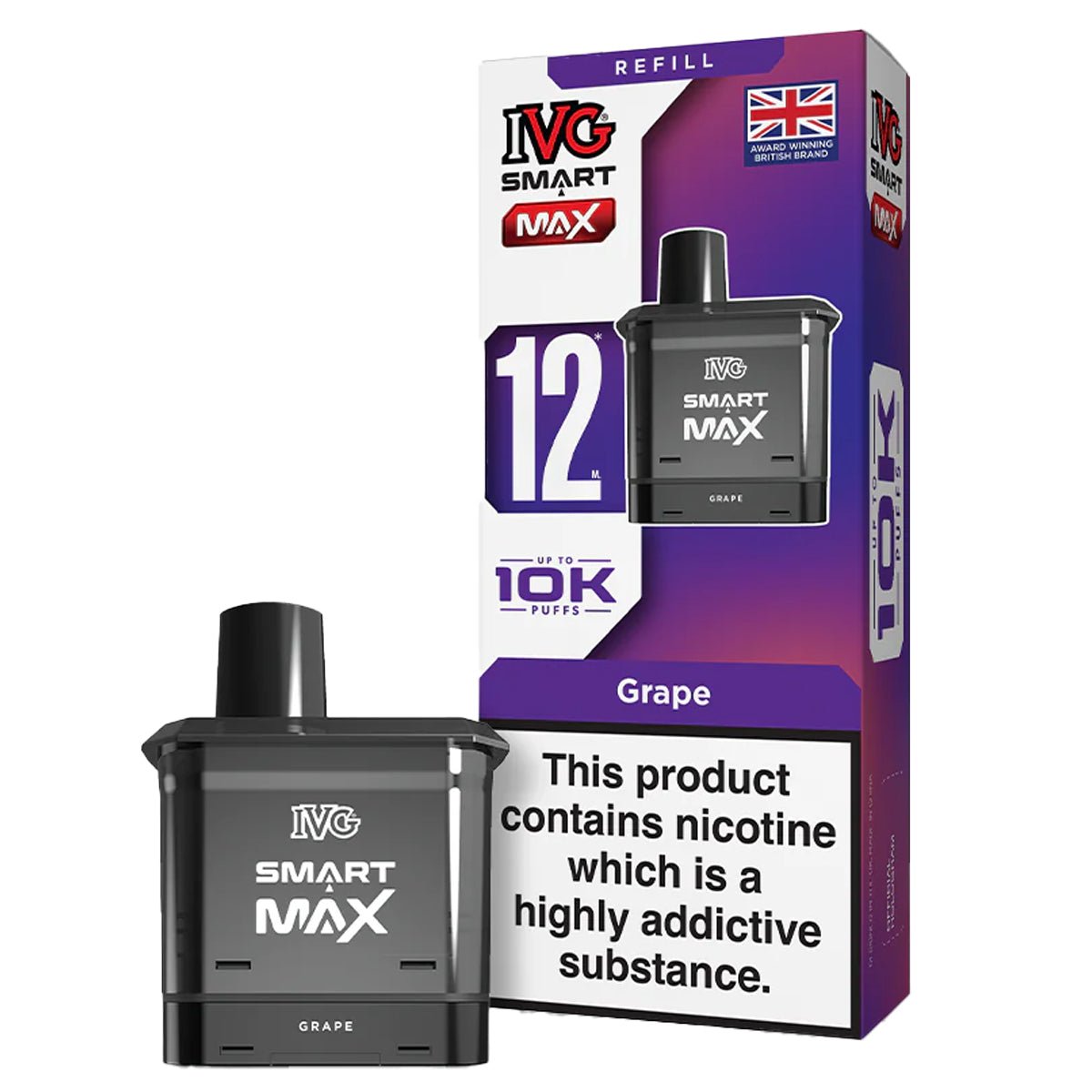 Grape Pre - filled Pod by IVG Smart Max - Prime Vapes UK