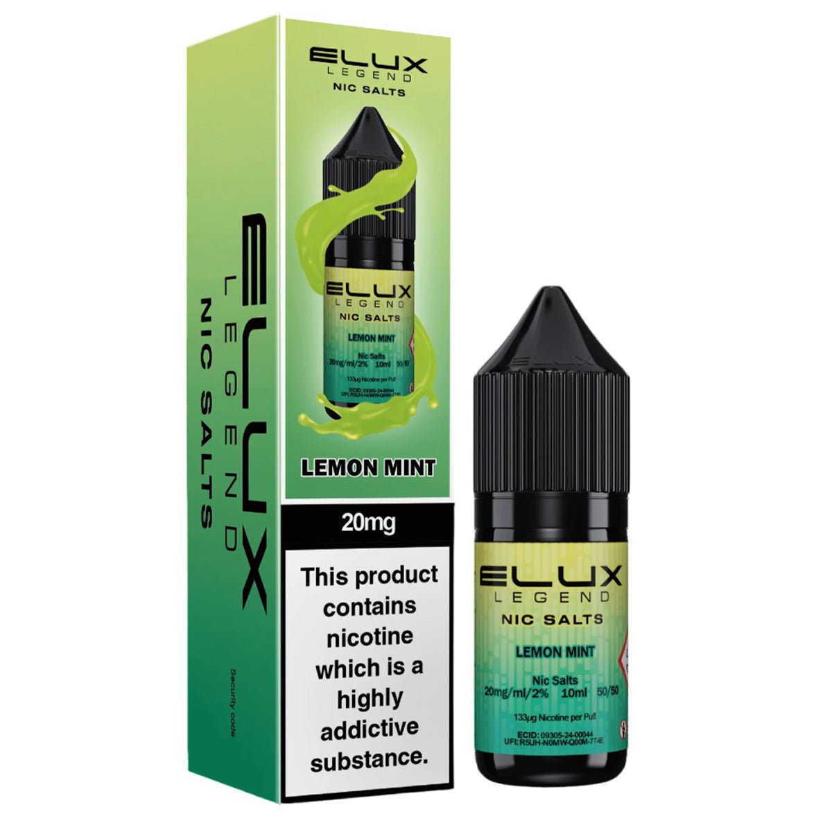 Lemon Mint 10ml Nic Salt E-liquid By Elux Legend Prime Vapes UK Lemon Mint 10ml Nic Salt E-liquid By Elux Legend Prime Vapes UK