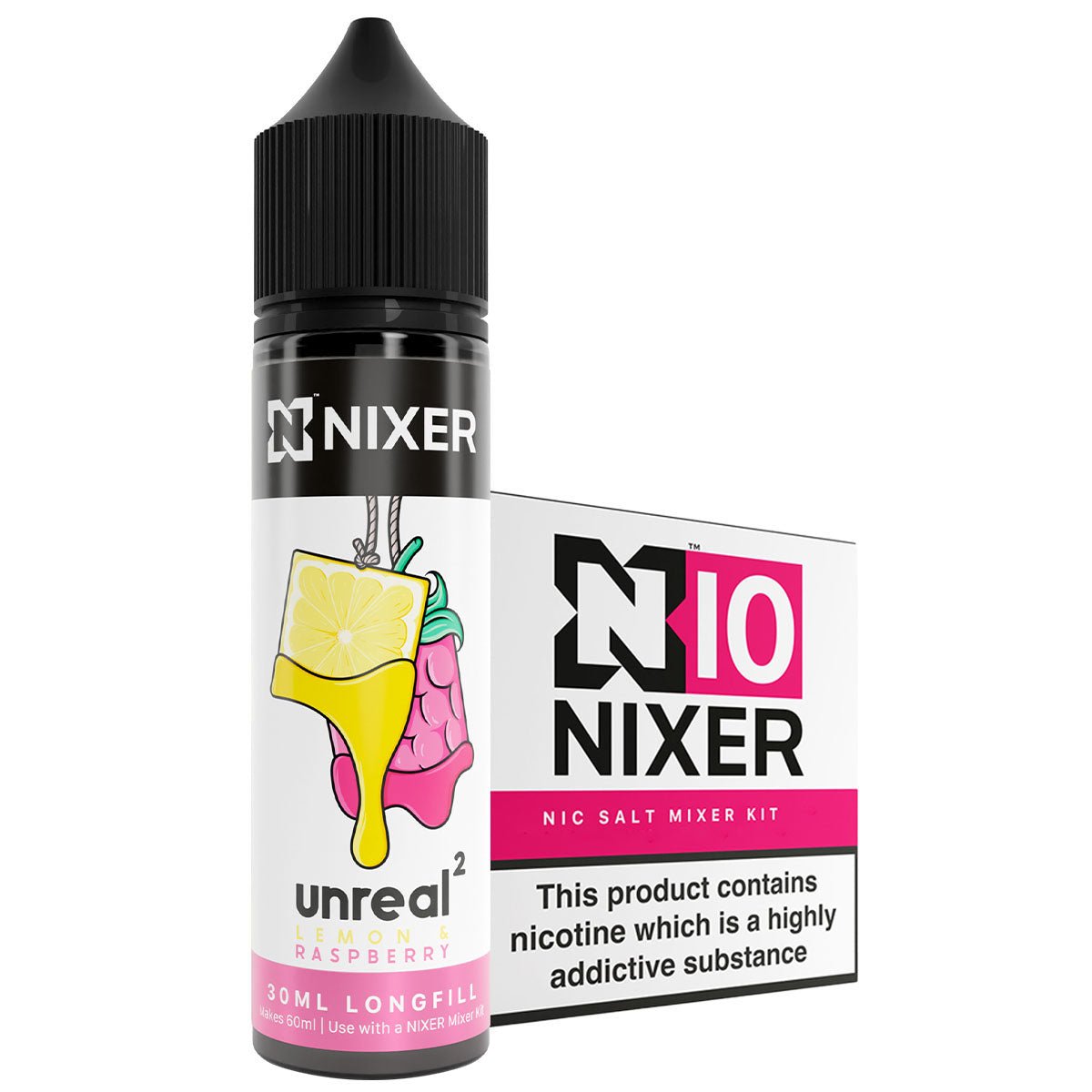 Lemon Raspberry 30ml Longfill Concentrate By Nixer x Unreal 2 - Prime Vapes UK