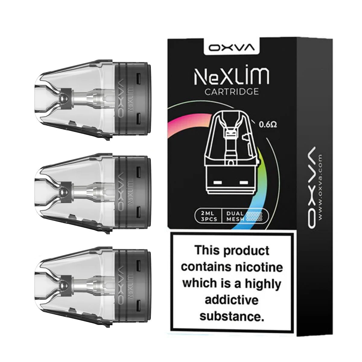 NeXlim 4ml Replacement Pod Cartridges by Oxva | XL 3pcs Prime Vapes UK NeXlim 4ml Replacement Pod Cartridges by Oxva | XL 3pcs Prime Vapes UK