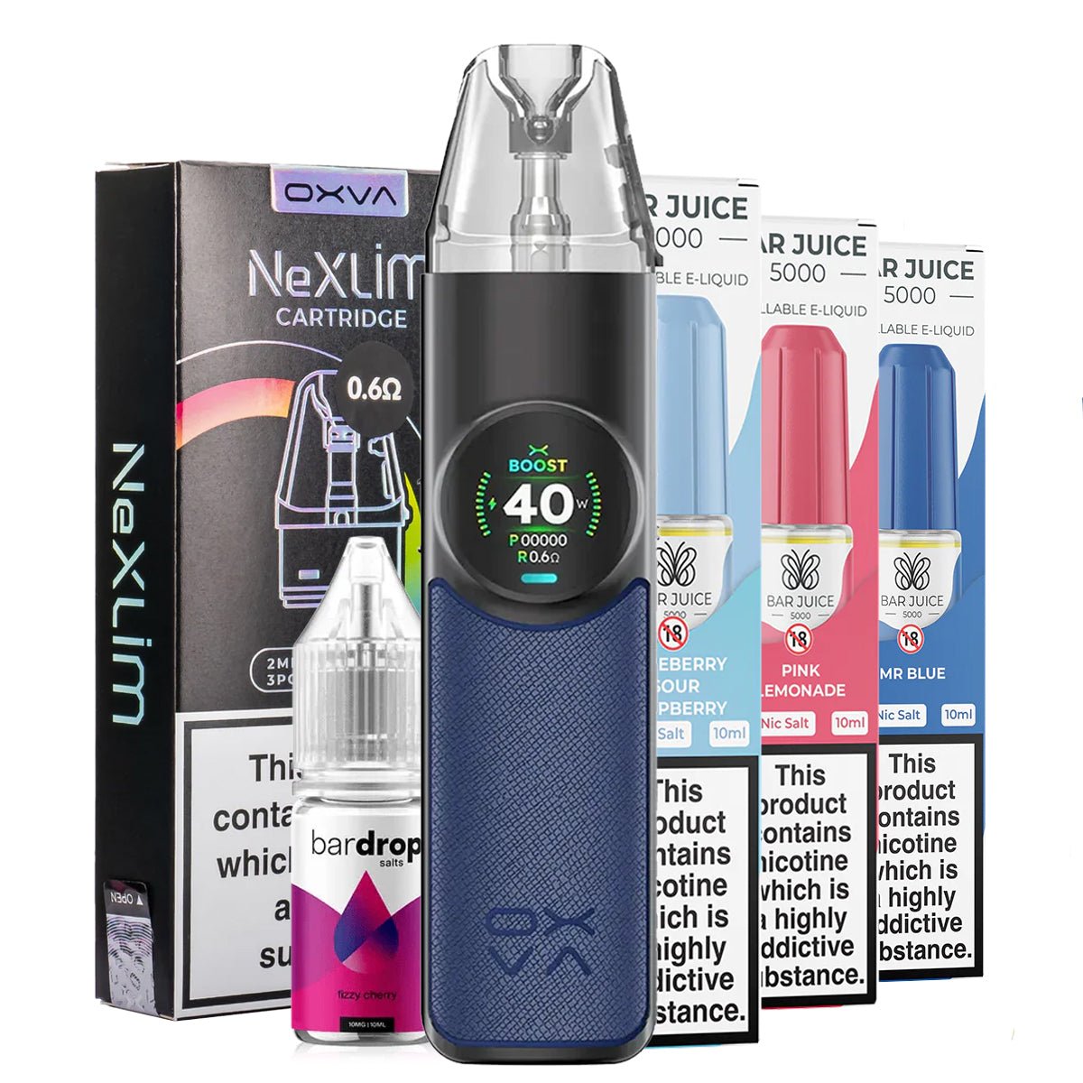 Nexlim Vape Pod Kit By Oxva Bundle Kit | Only 39.99 Prime Vapes UK Nexlim Vape Pod Kit By Oxva Bundle Kit | Only 39.99 Prime Vapes UK