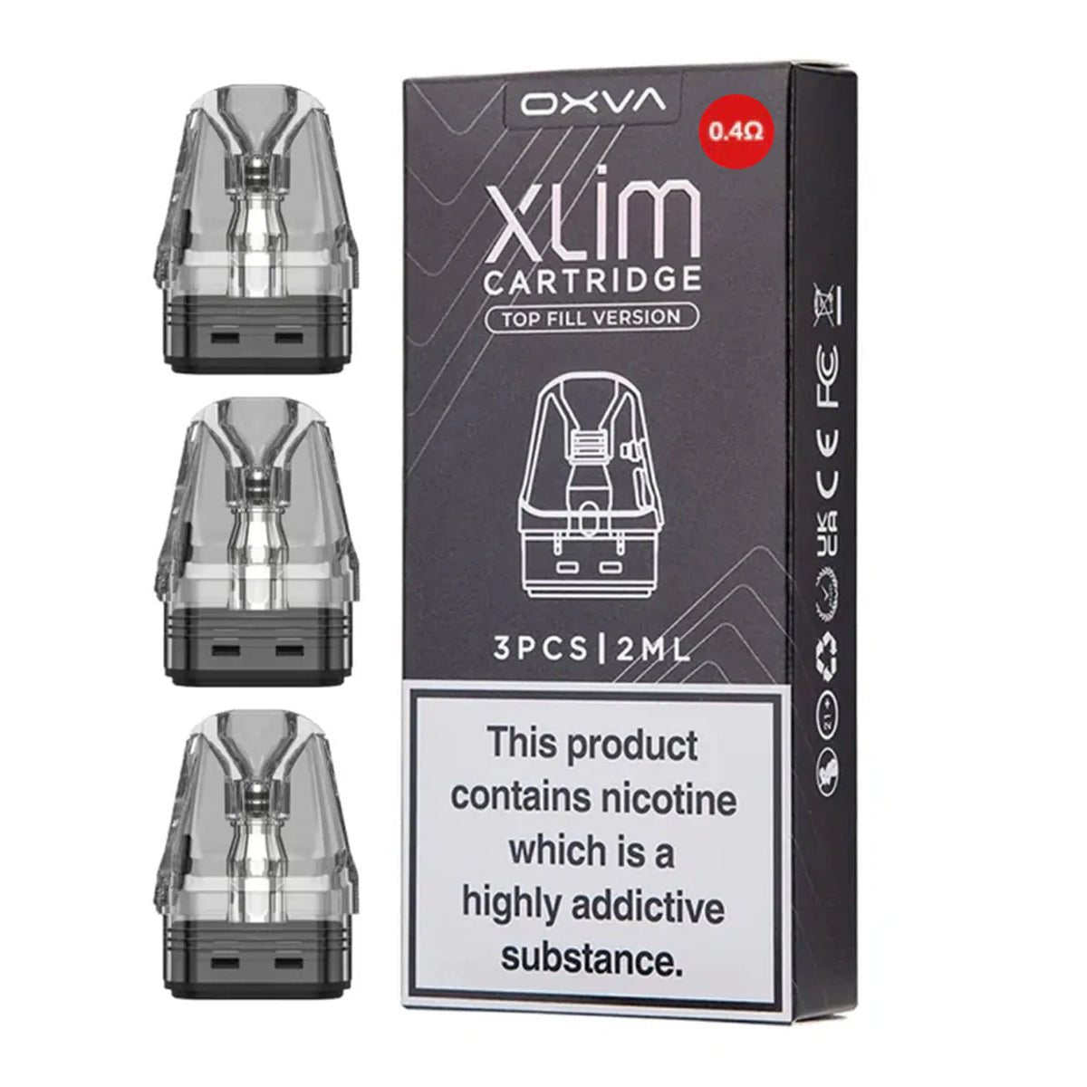 Oxva Xlim V3 Top Fill Replacement Pod Cartridges Prime Vapes UK Oxva Xlim V3 Top Fill Replacement Pod Cartridges Prime Vapes UK