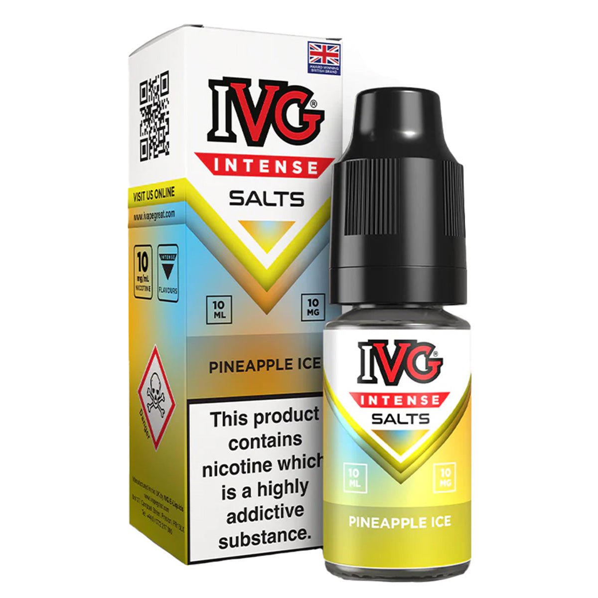 Pineapple Ice 10ml Nic Salt By IVG Intense - Prime Vapes UK
