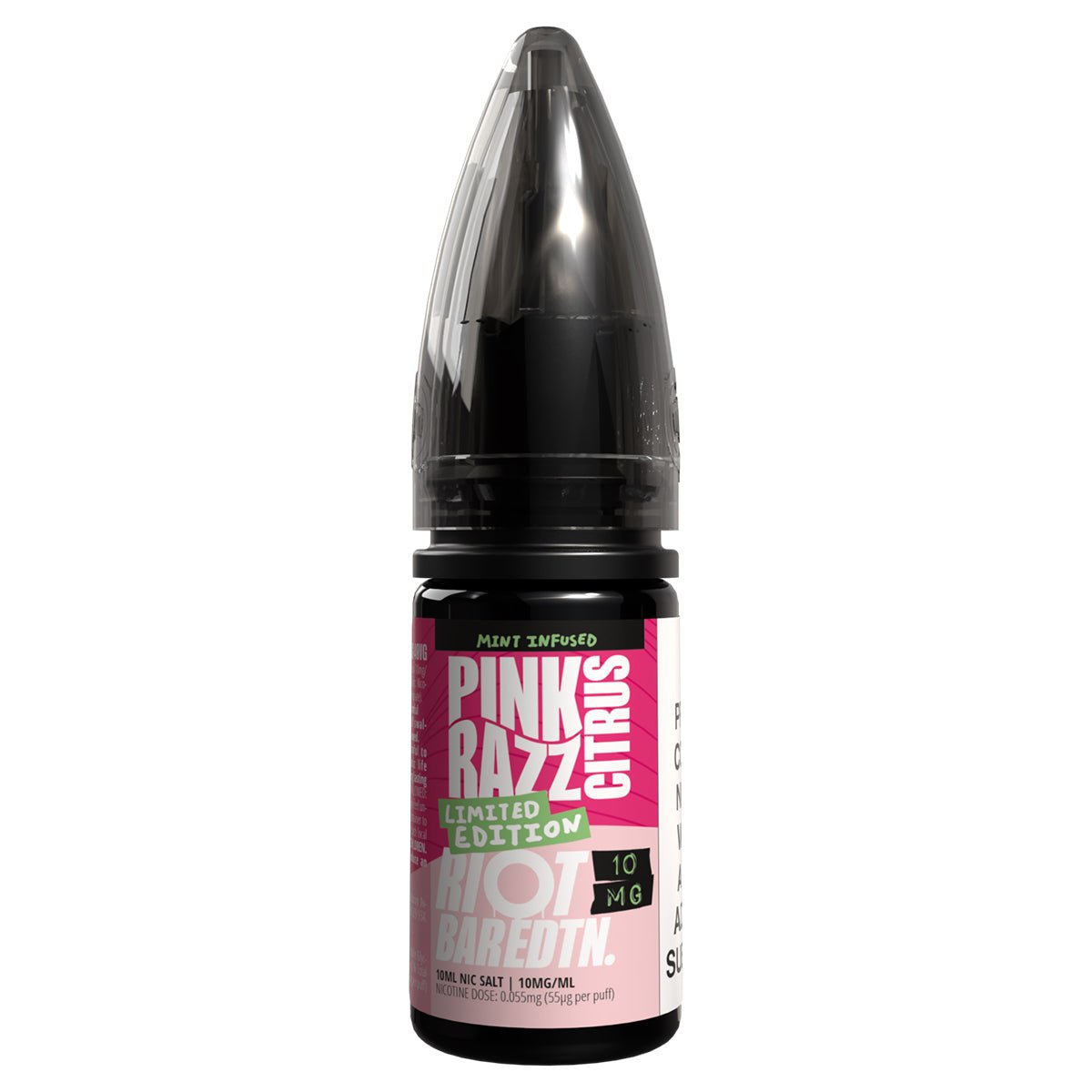 Pink Razz Citrus Limited Edition BAR EDTN 10ml Nic Salt By Riot Squad - Prime Vapes UK