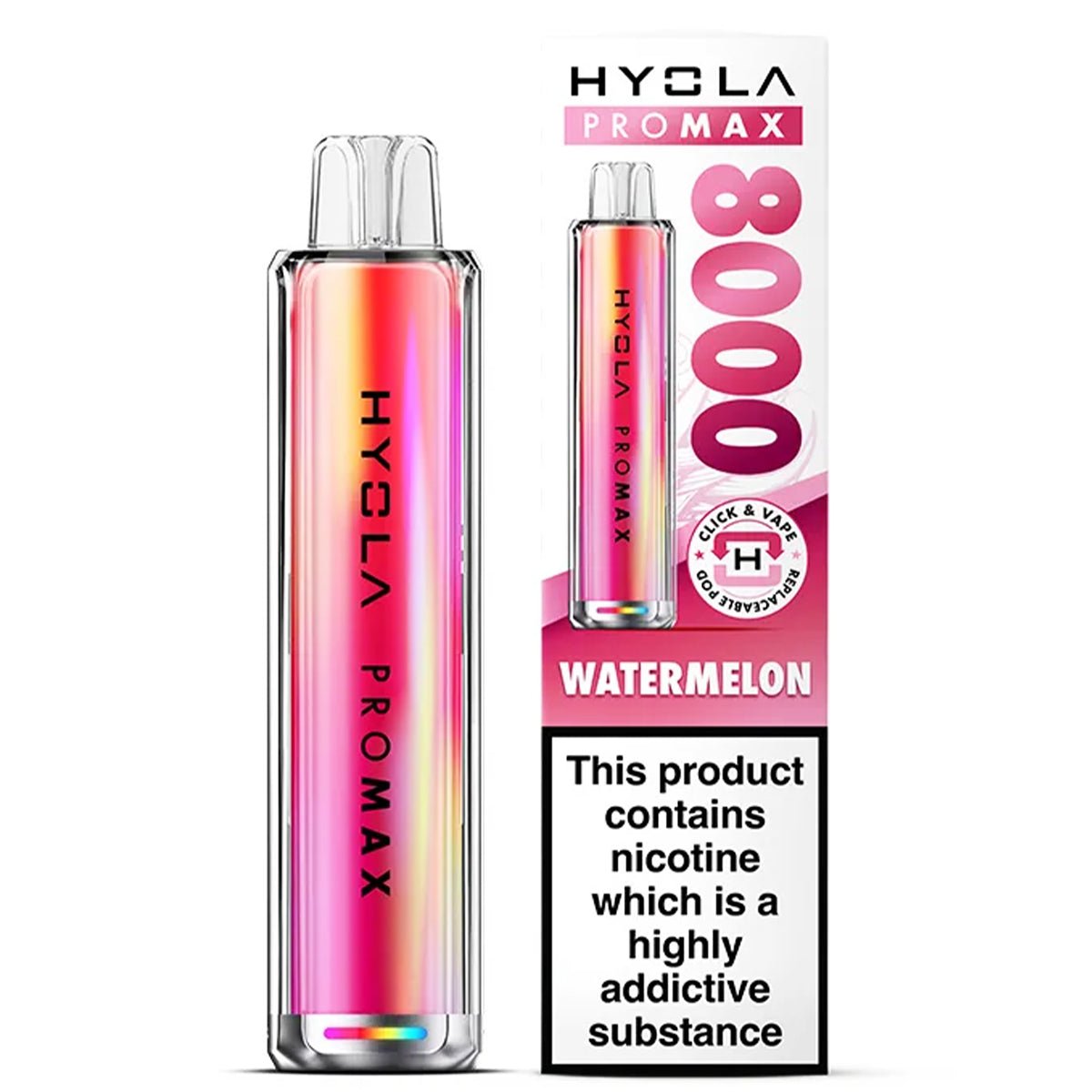 Pro Max 8000 Rechargeable Pre - Filled Pod Kit by Hyola - Prime Vapes UK