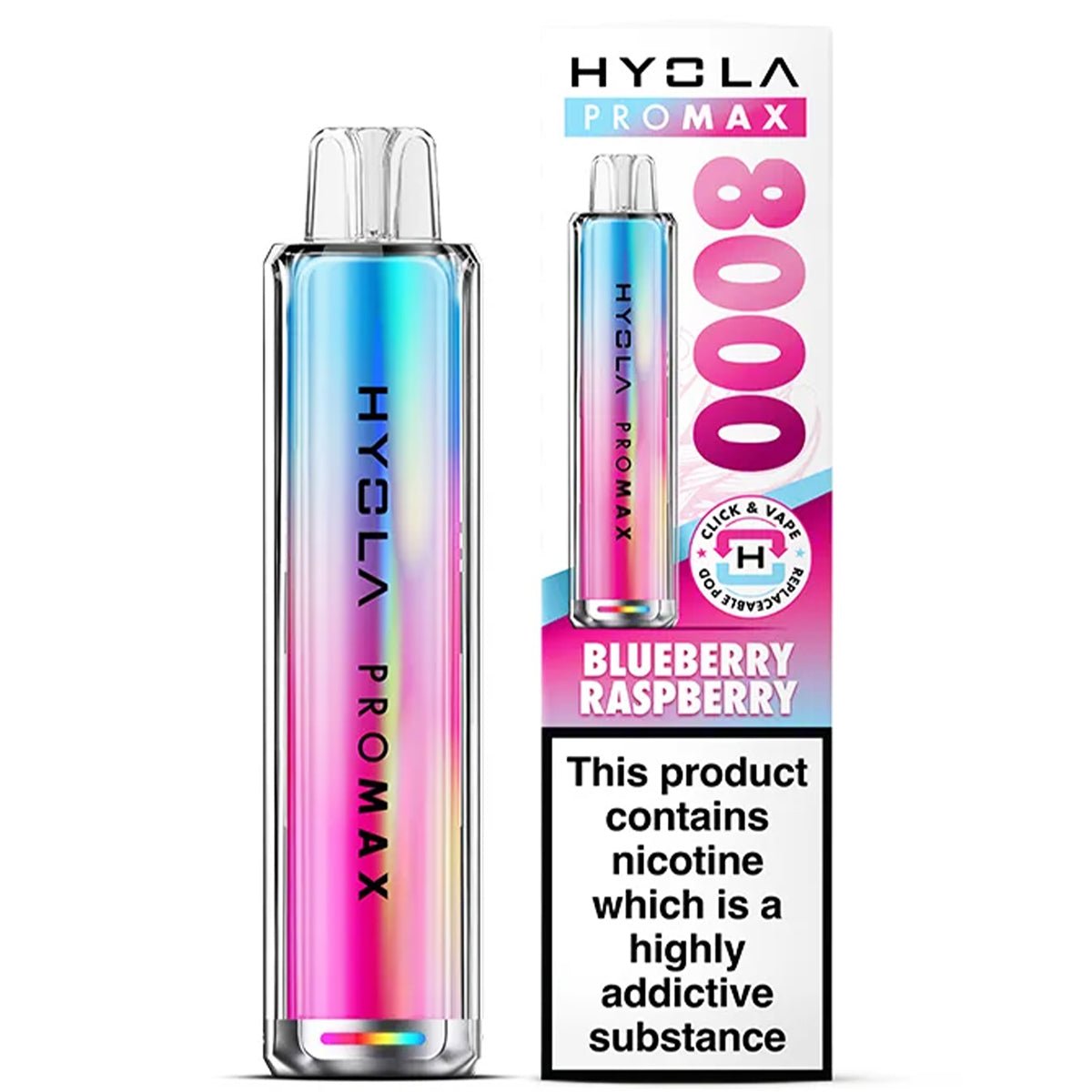 Pro Max 8000 Rechargeable Pre - Filled Pod Kit by Hyola - Prime Vapes UK