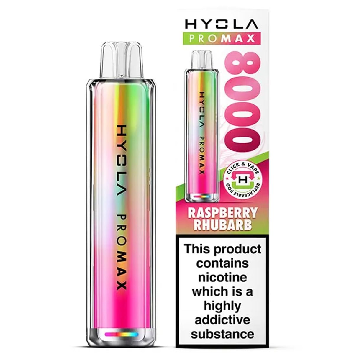 Pro Max 8000 Rechargeable Pre - Filled Pod Kit by Hyola - Prime Vapes UK