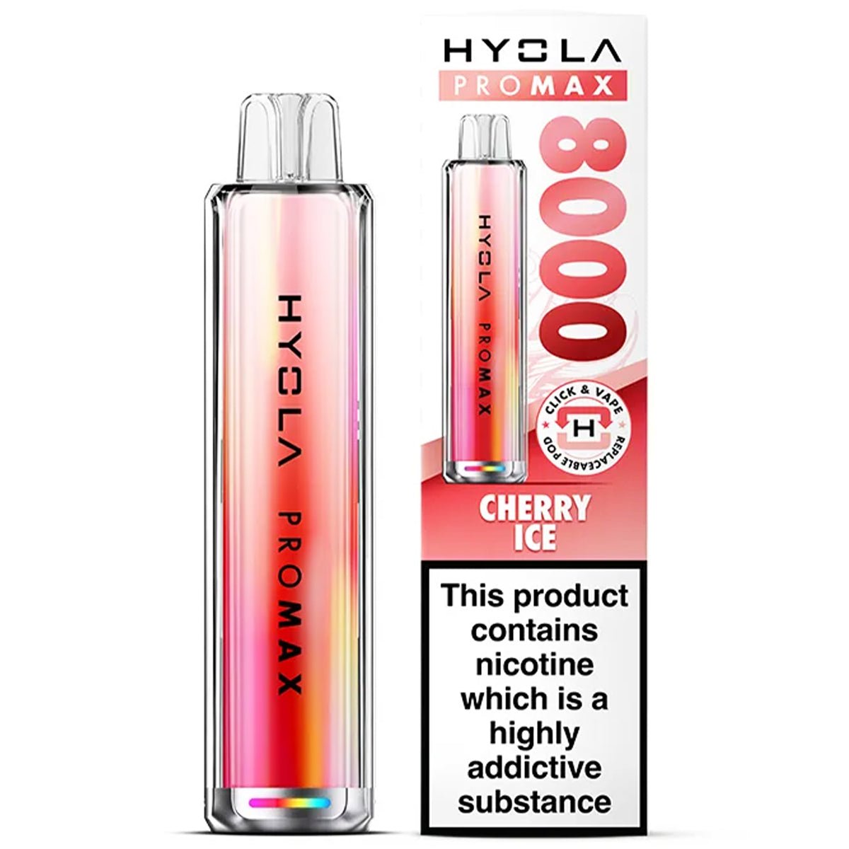 Pro Max 8000 Rechargeable Pre - Filled Pod Kit by Hyola - Prime Vapes UK