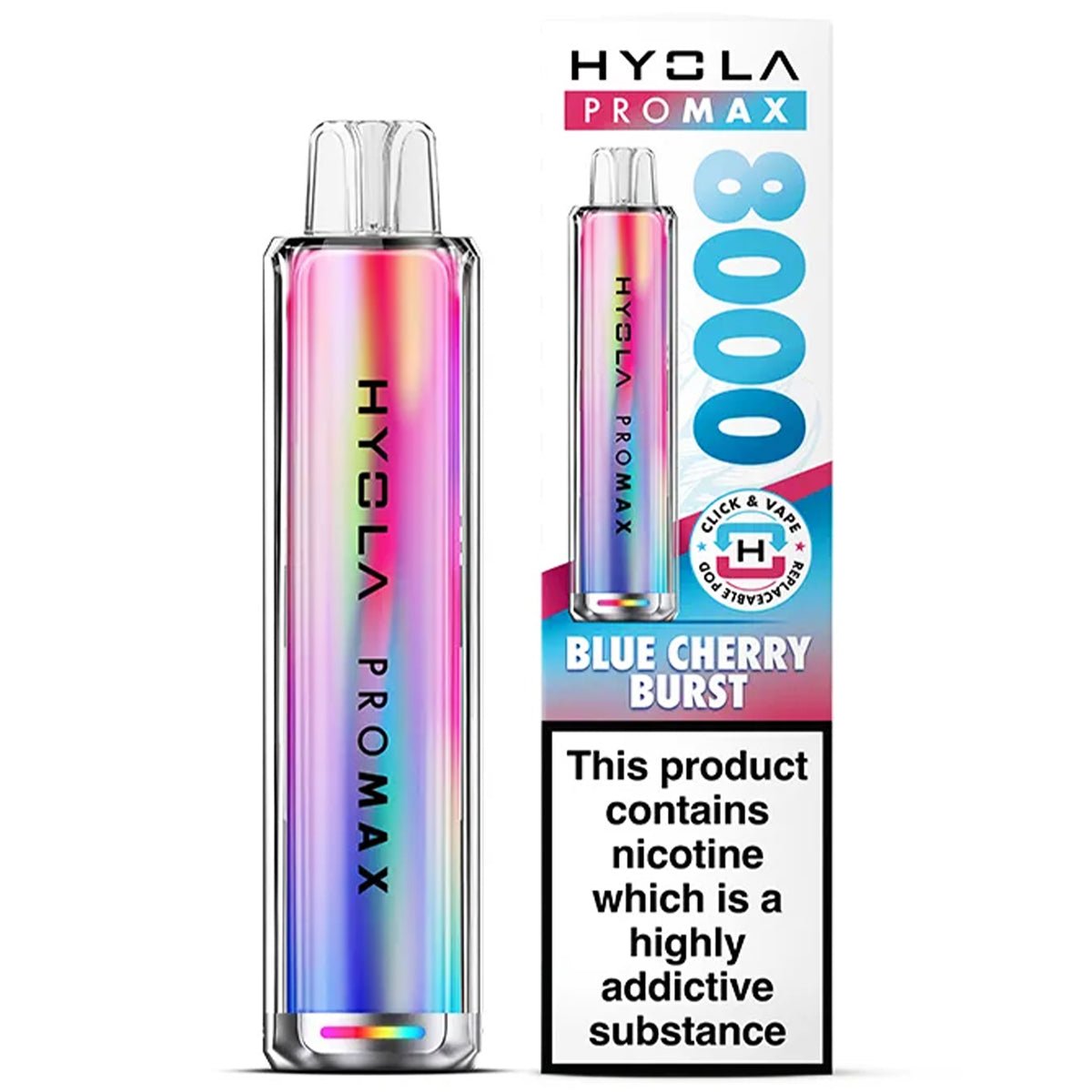 Pro Max 8000 Rechargeable Pre - Filled Pod Kit by Hyola - Prime Vapes UK