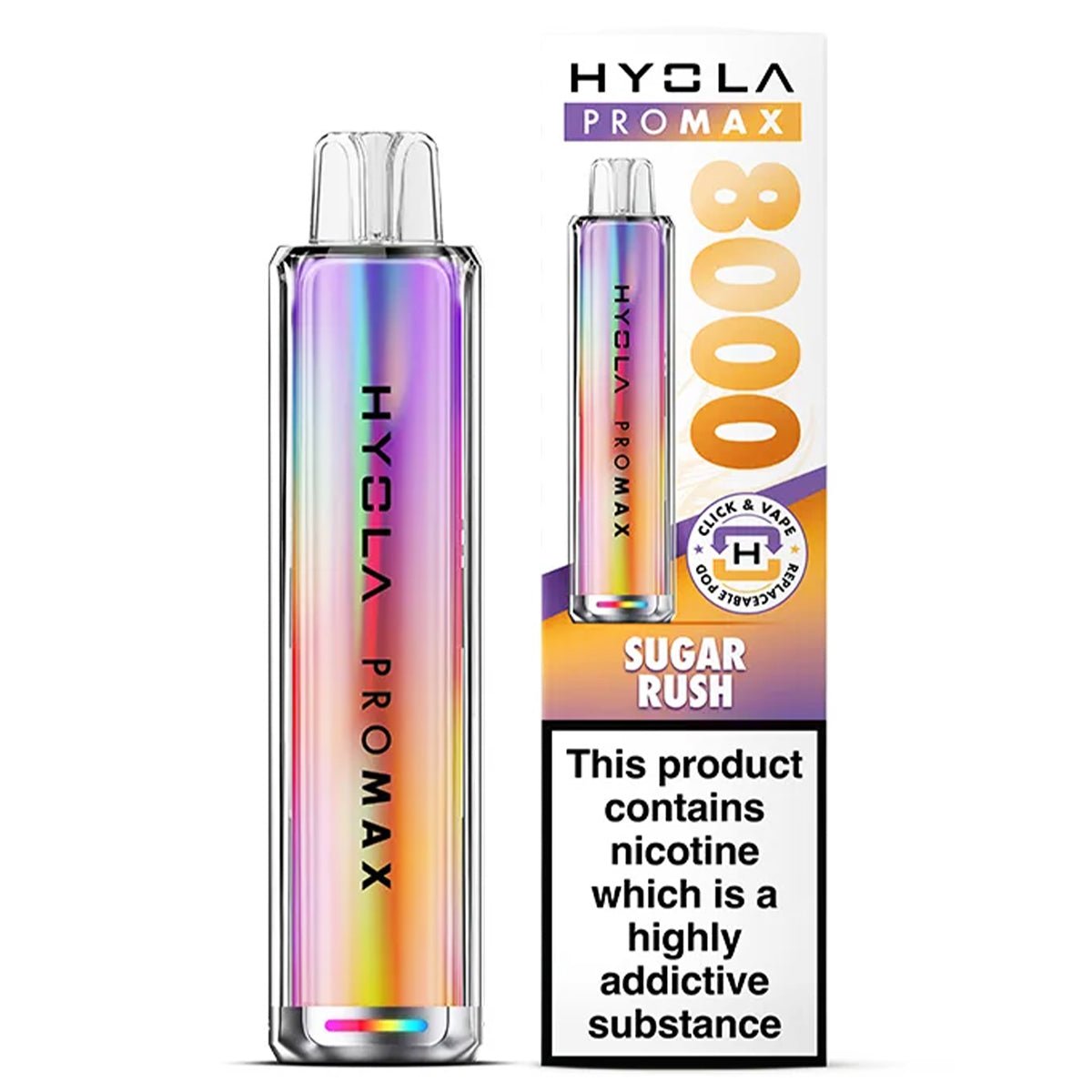 Pro Max 8000 Rechargeable Pre - Filled Pod Kit by Hyola - Prime Vapes UK