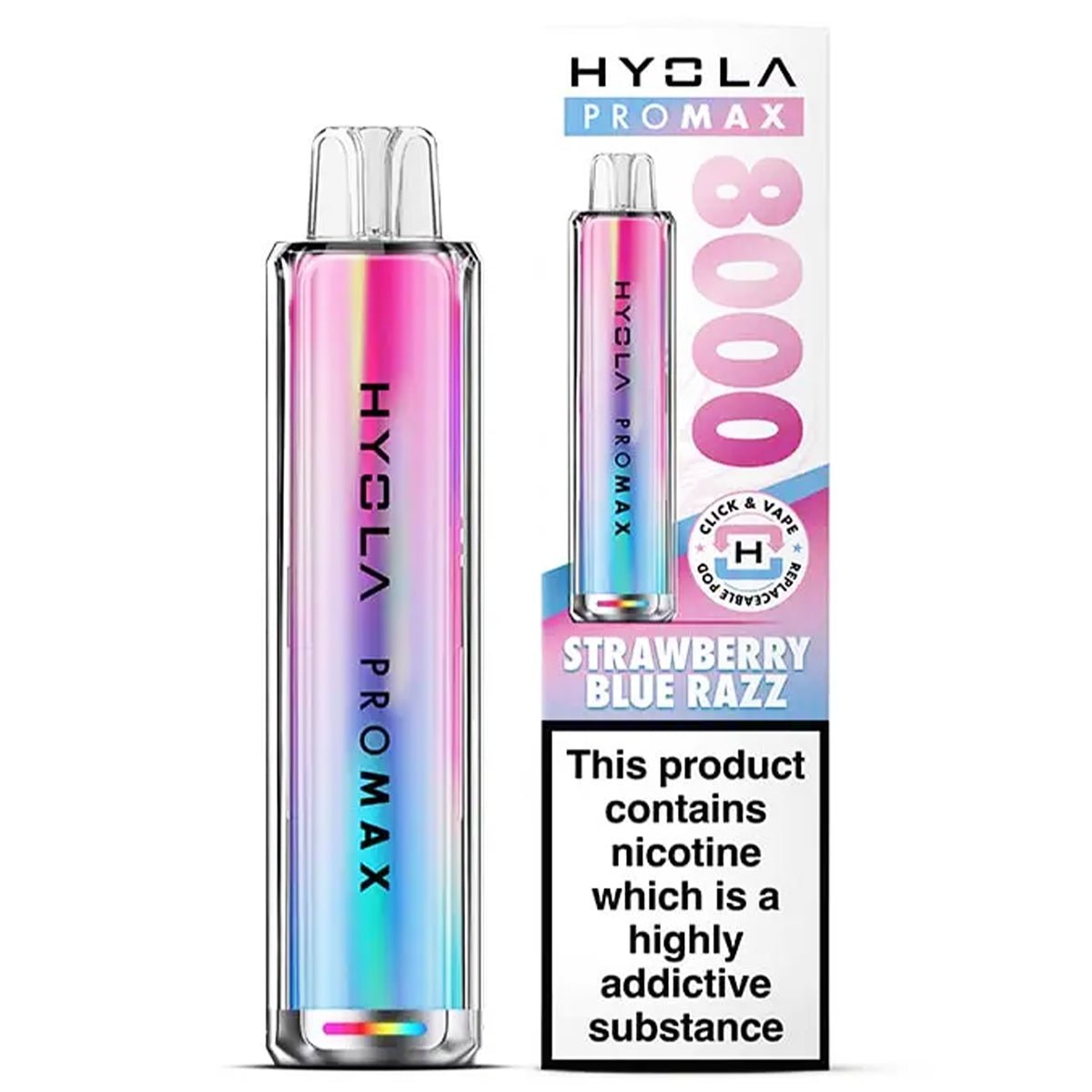 Pro Max 8000 Rechargeable Pre - Filled Pod Kit by Hyola - Prime Vapes UK