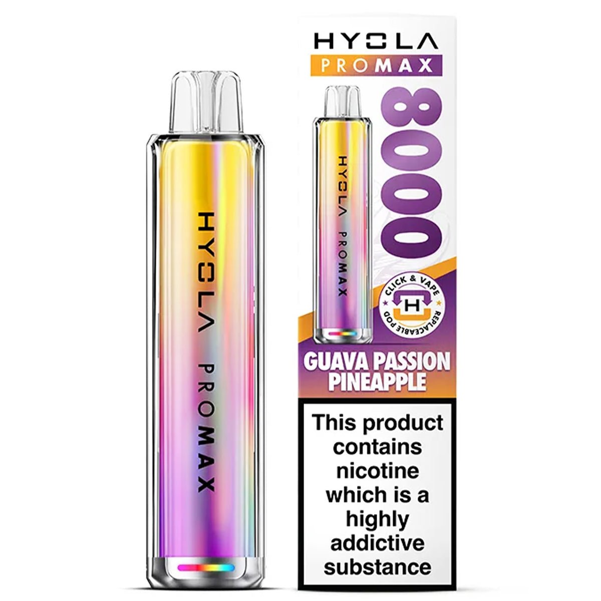 Pro Max 8000 Rechargeable Pre - Filled Pod Kit by Hyola - Prime Vapes UK