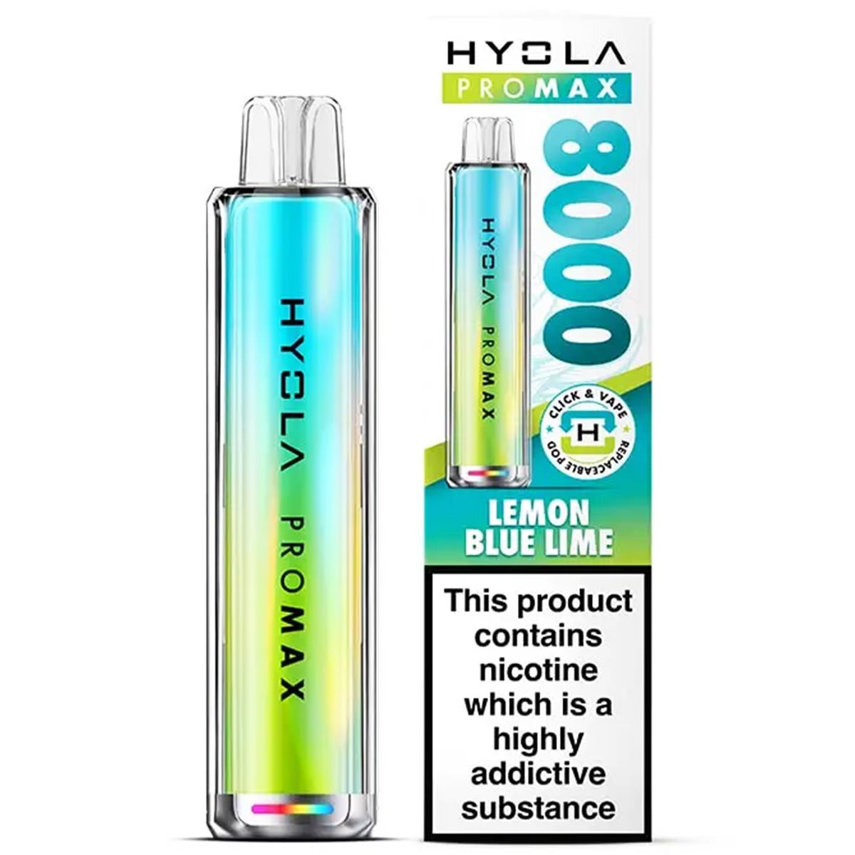Pro Max 8000 Rechargeable Pre - Filled Pod Kit by Hyola - Prime Vapes UK