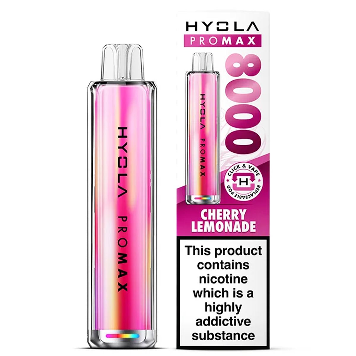 Pro Max 8000 Rechargeable Pre - Filled Pod Kit by Hyola - Prime Vapes UK