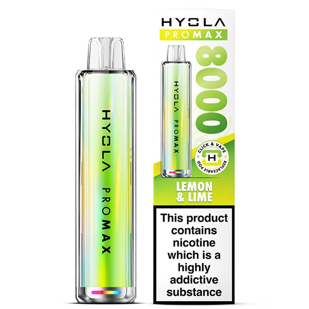 Pro Max 8000 Rechargeable Pre - Filled Pod Kit by Hyola - Prime Vapes UK