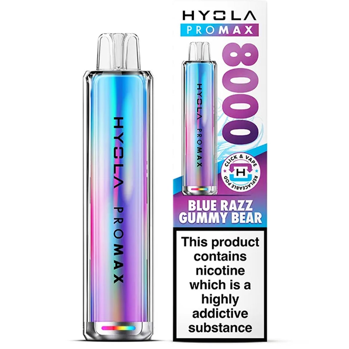 Pro Max 8000 Rechargeable Pre - Filled Pod Kit by Hyola - Prime Vapes UK